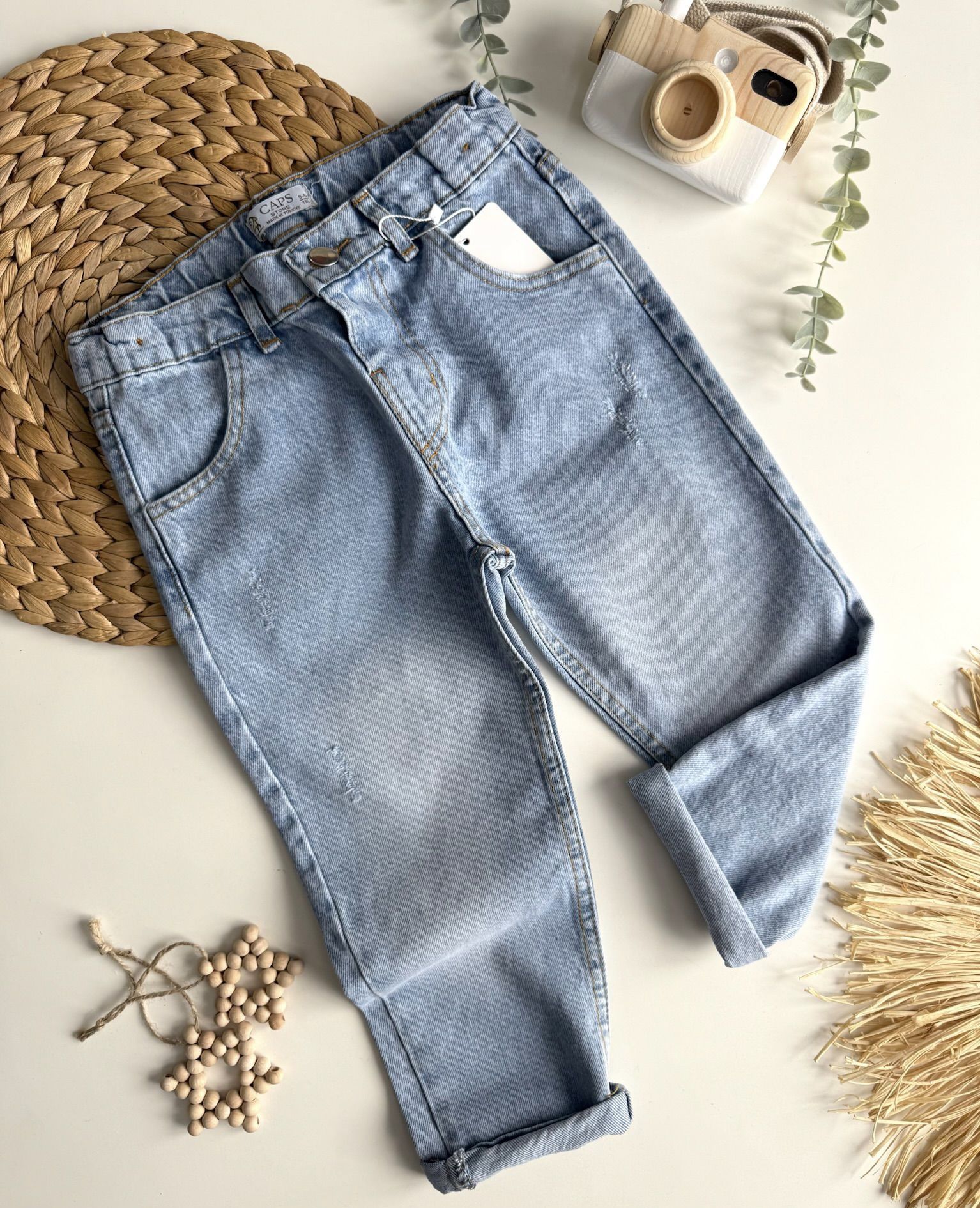 Buz Mavisi Denim Jean