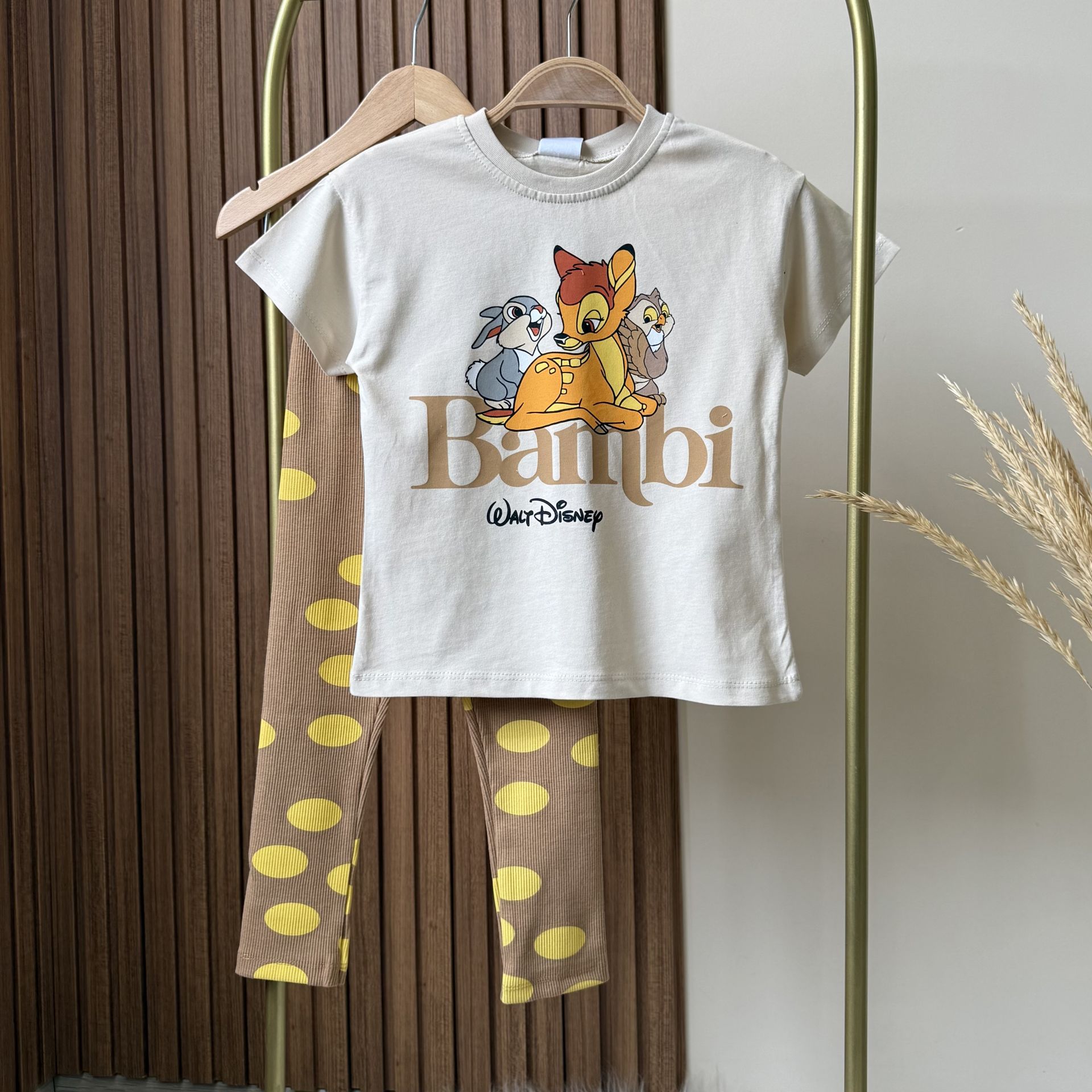 Bambi Baskılı Taytlı Takım