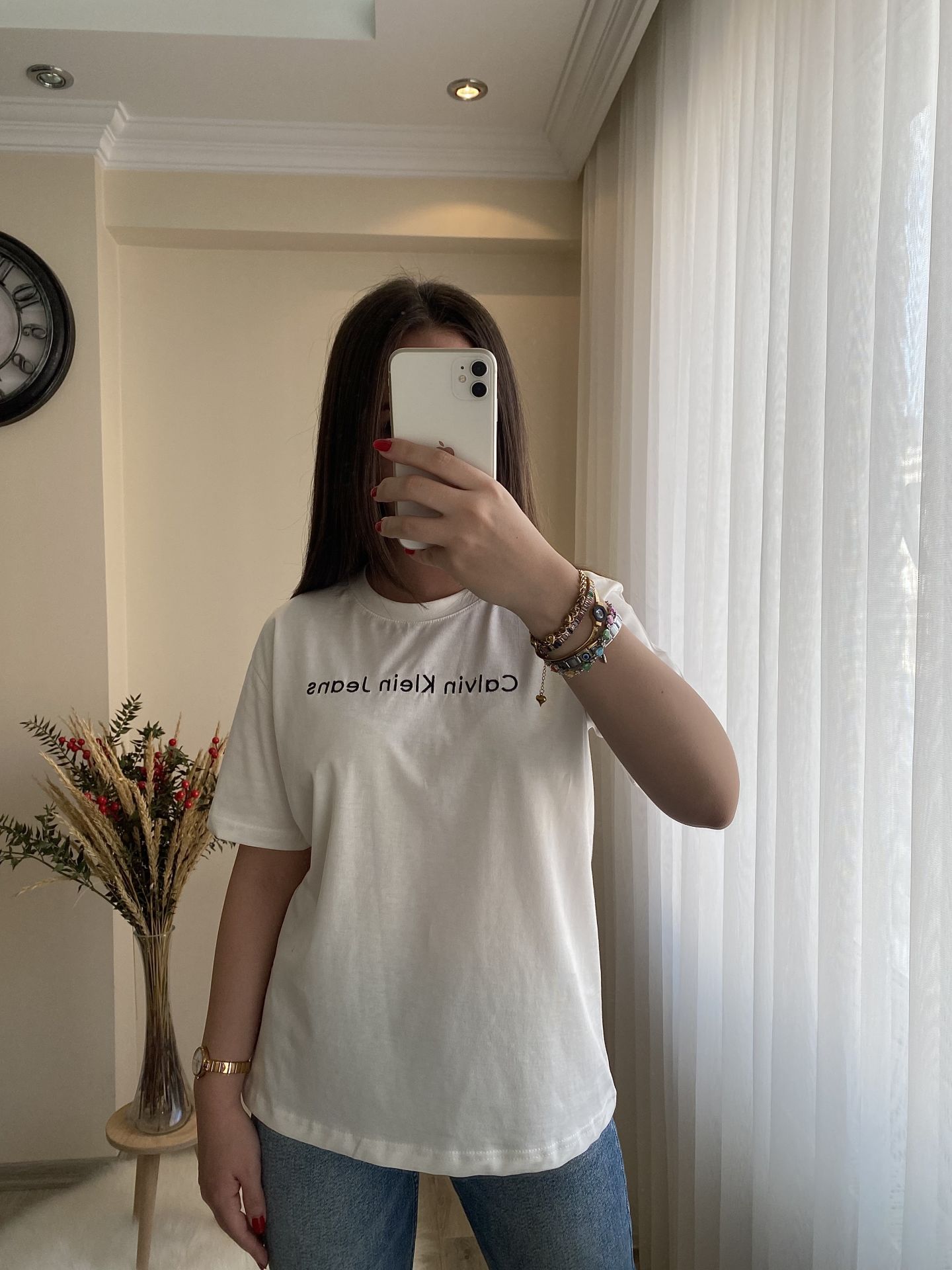CK Beyaz Basic Tshirt