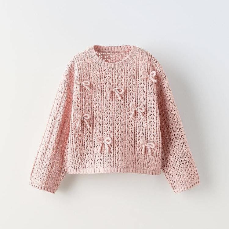 Triko Fiyonklu Pembe Kazak lc