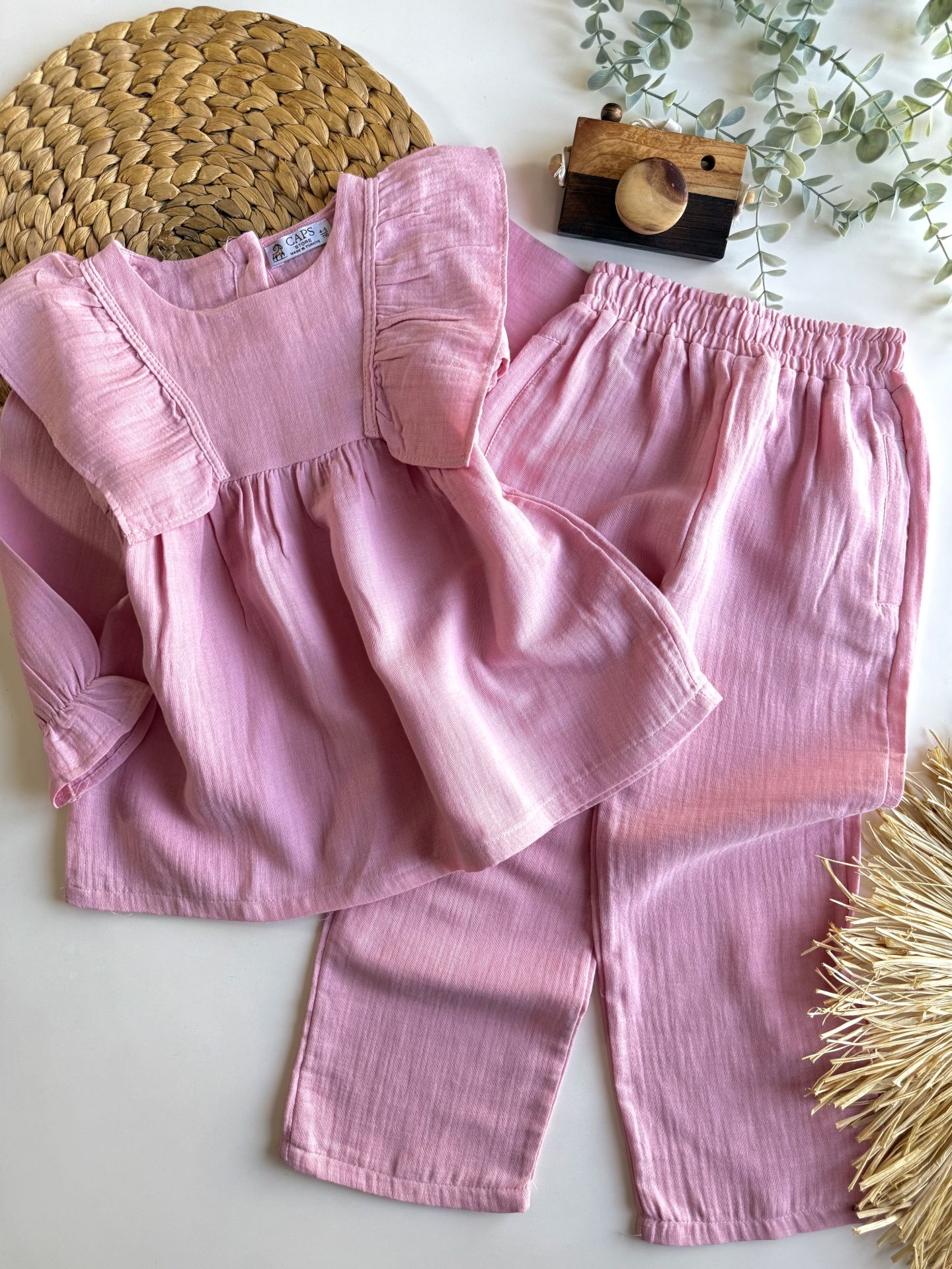 Pembe Muslin Takım