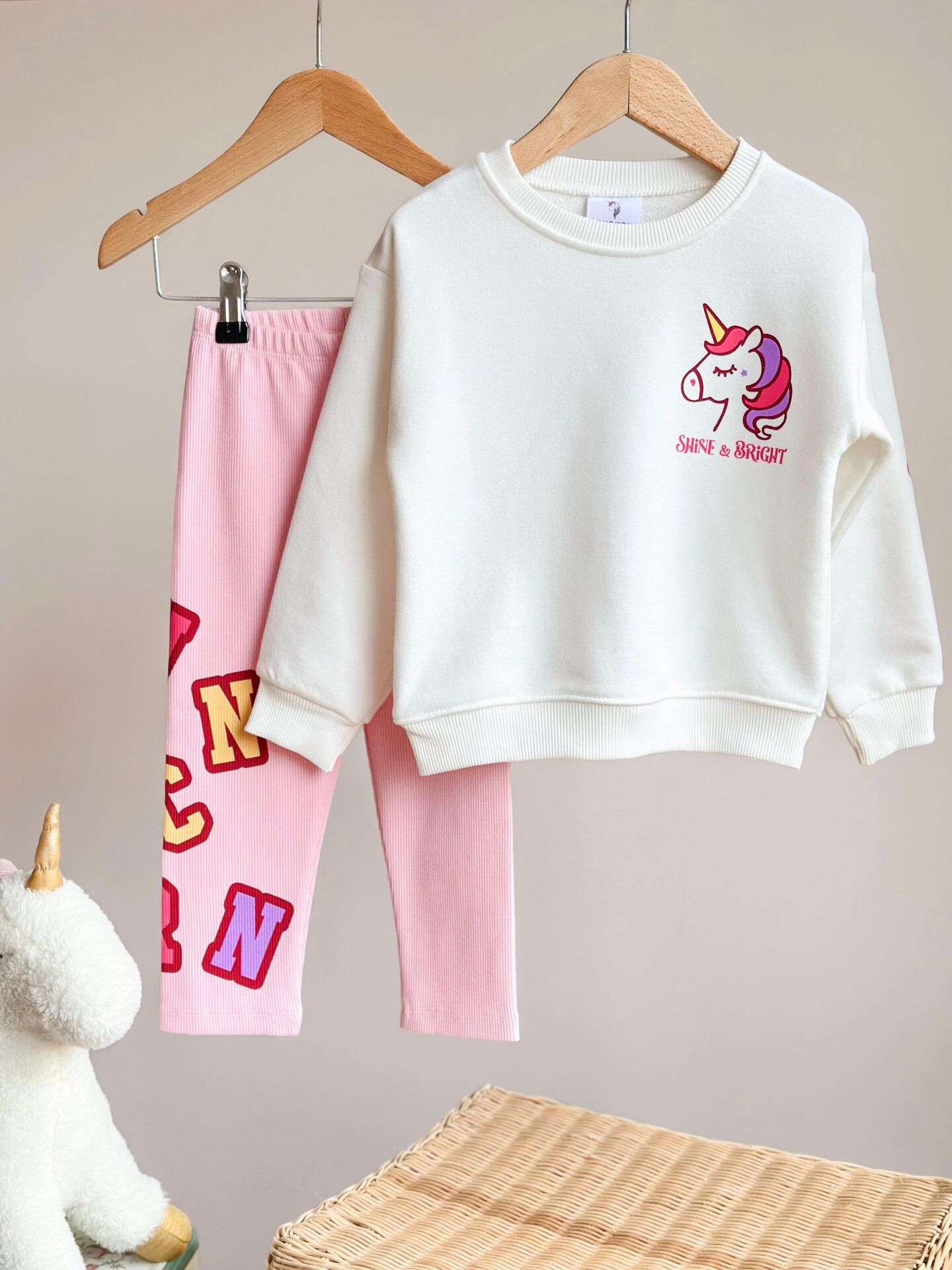 Unicorn Baskılı Takım