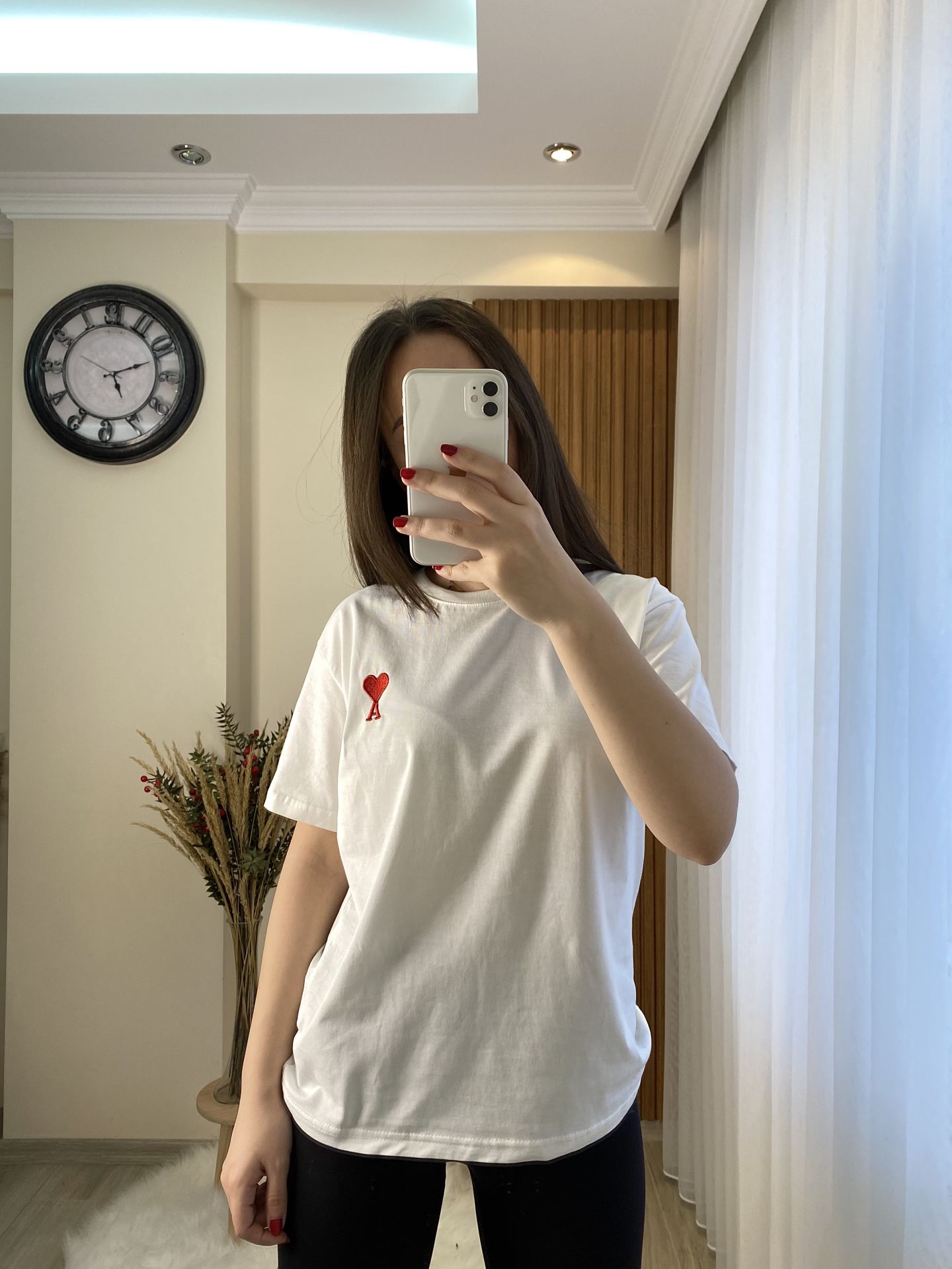Orj Marka Kırmızı Kalpli Tshirt