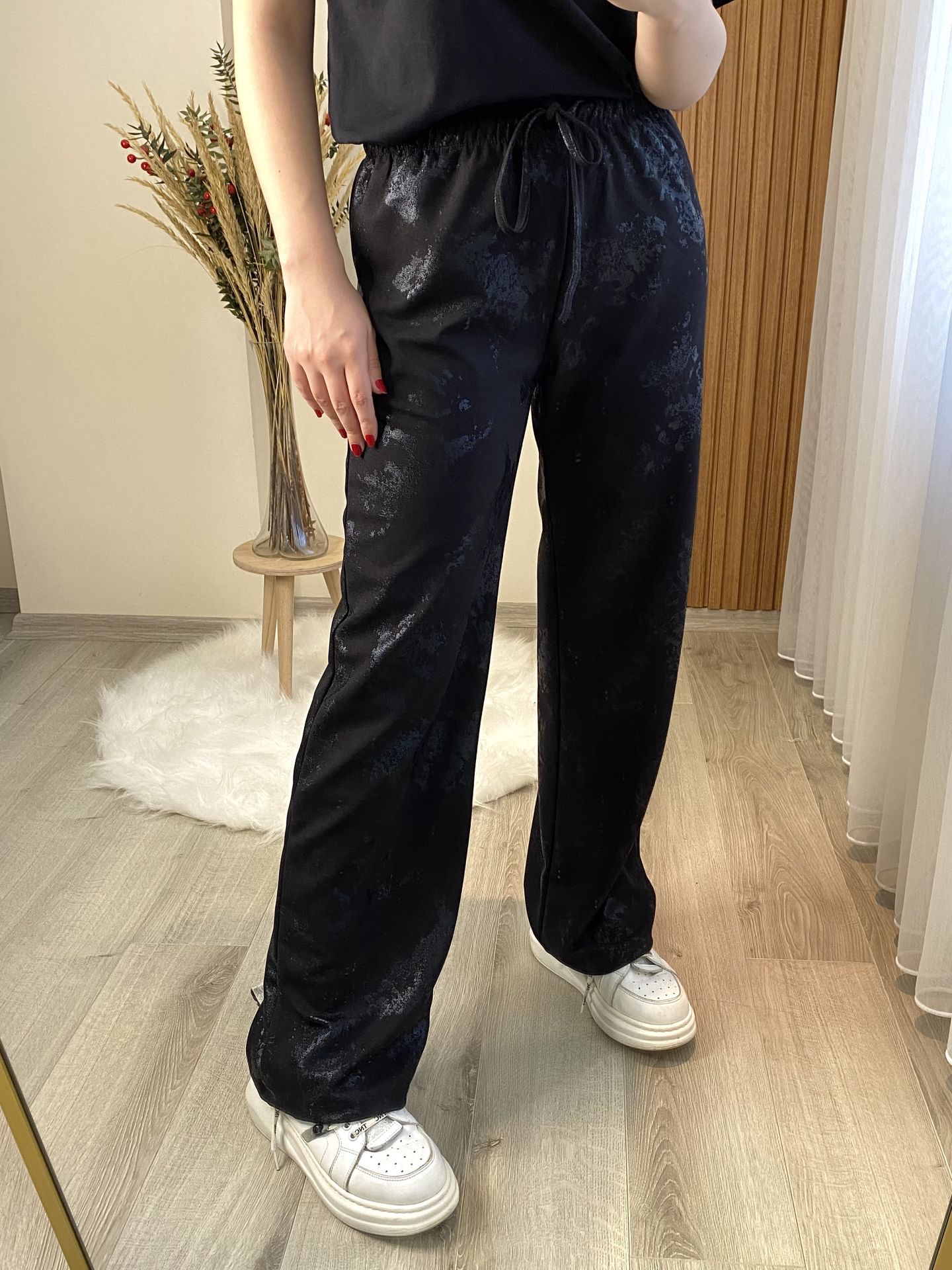 Siyah Varak Pantolon