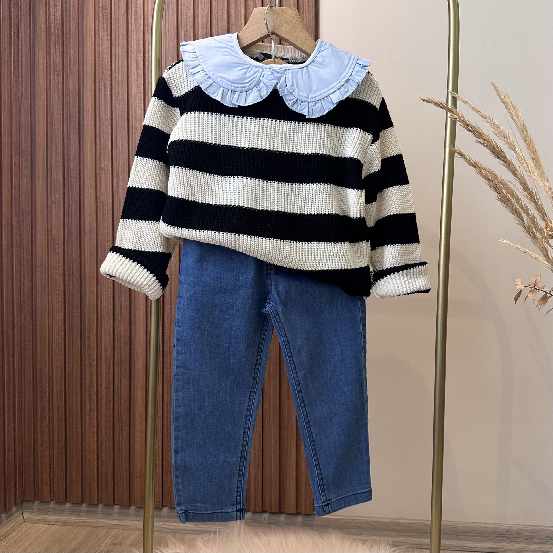Denim Bebe Yaka Takım