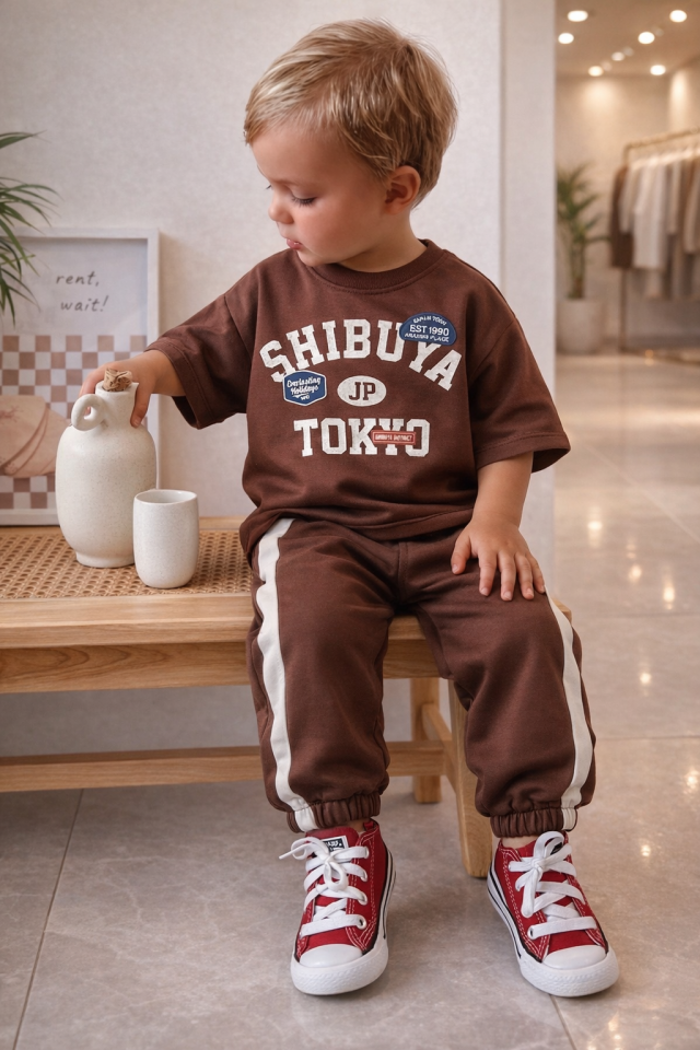 Kahverengi Tokyo Takım 5-6 YAŞ