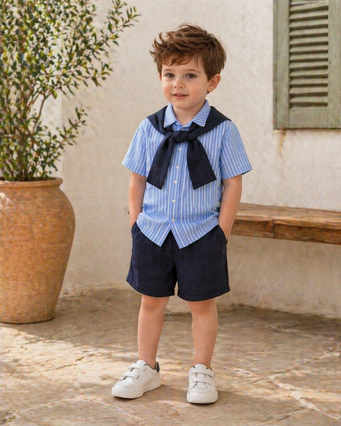 Kardeş Kombini Çizgili Takım 7-8 YAŞ