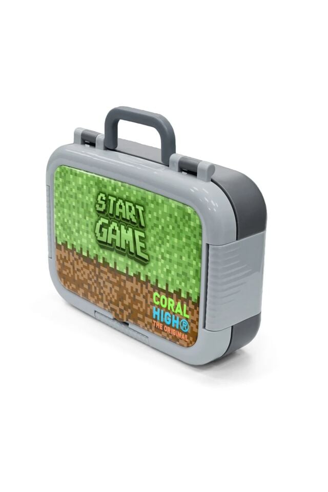 Coral High Kids Yeşil Kahverengi High Craft Desenli Paslanmaz Çelik Beslenme Kabı 39284 Adet
