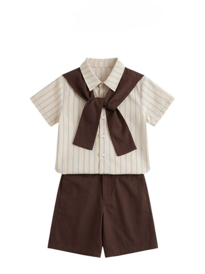 Kardeş Kombini Çizgili Takım 9-10 YAŞ