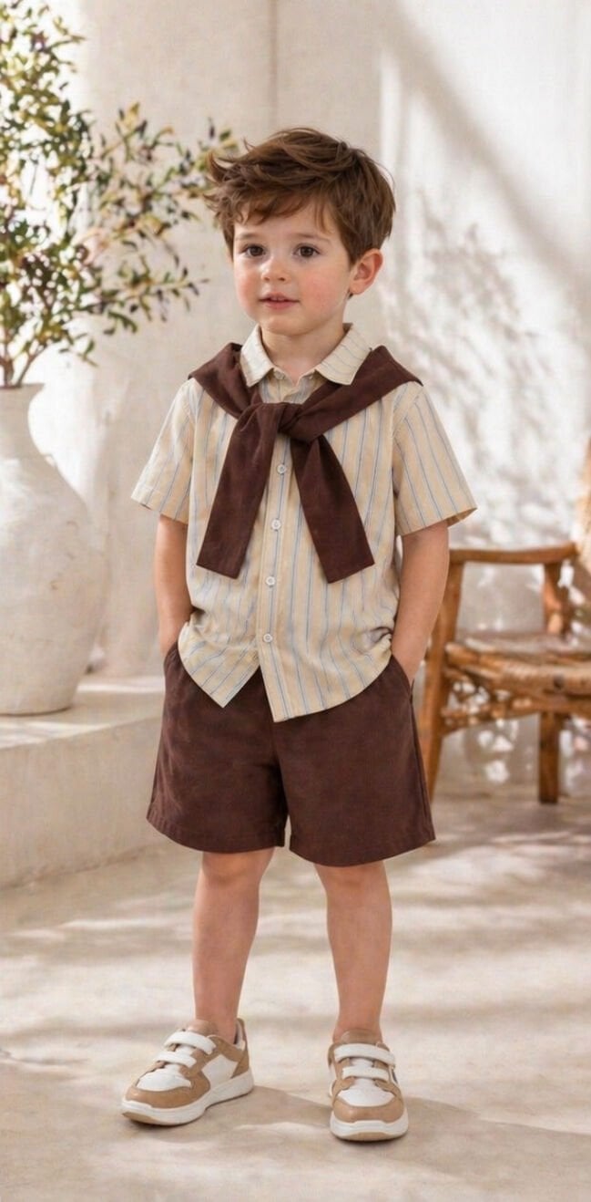 Kardeş Kombini Çizgili Takım 9-10 YAŞ