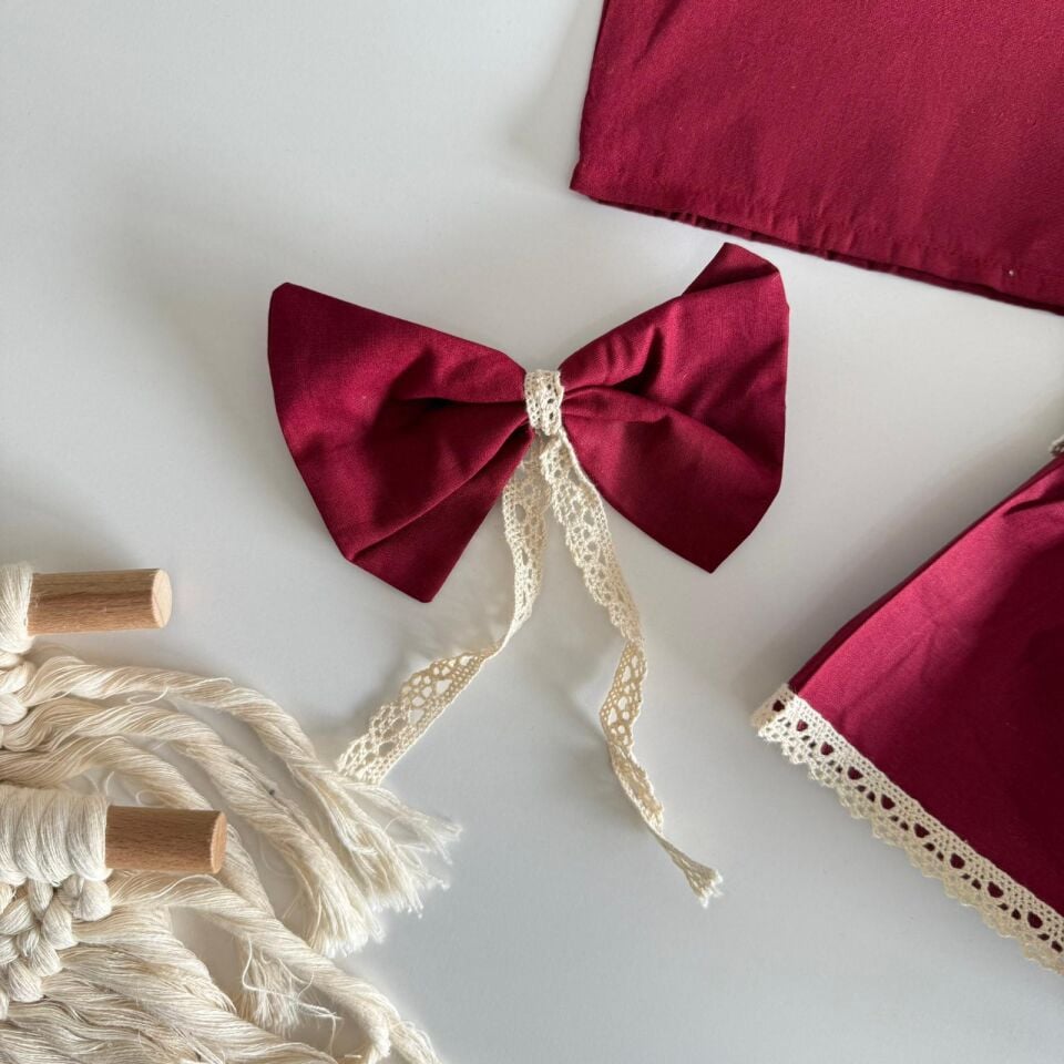 Bordo Etek Takım (toka hedıyelı) 7-8 YAŞ