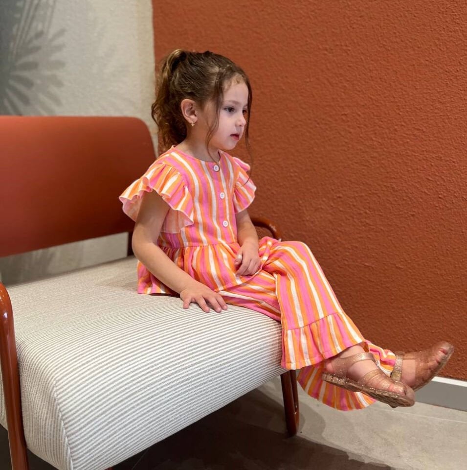 Müslin Çizgili Takım 7-8 YAŞ