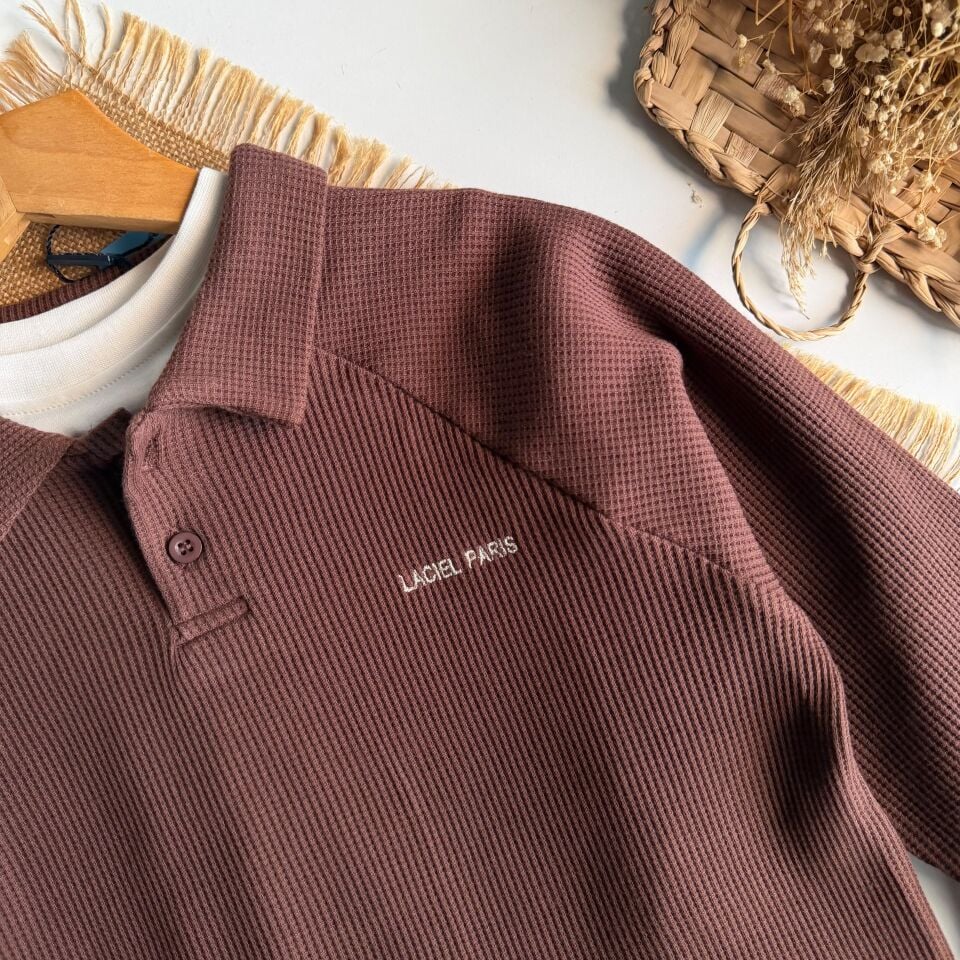 Polo Yaka Gofre Sweat 6-7 YAŞ