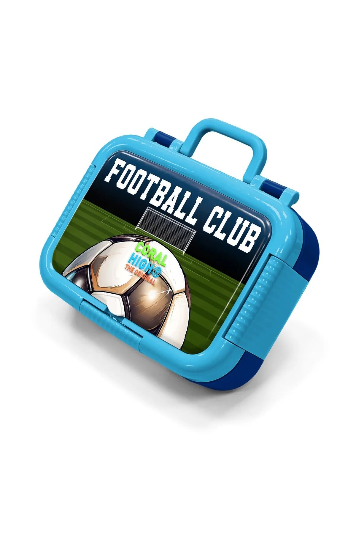 Coral High Kids Lacivert Futbol Desenli Paslanmaz Çelik Beslenme Kabı 39286 Adet