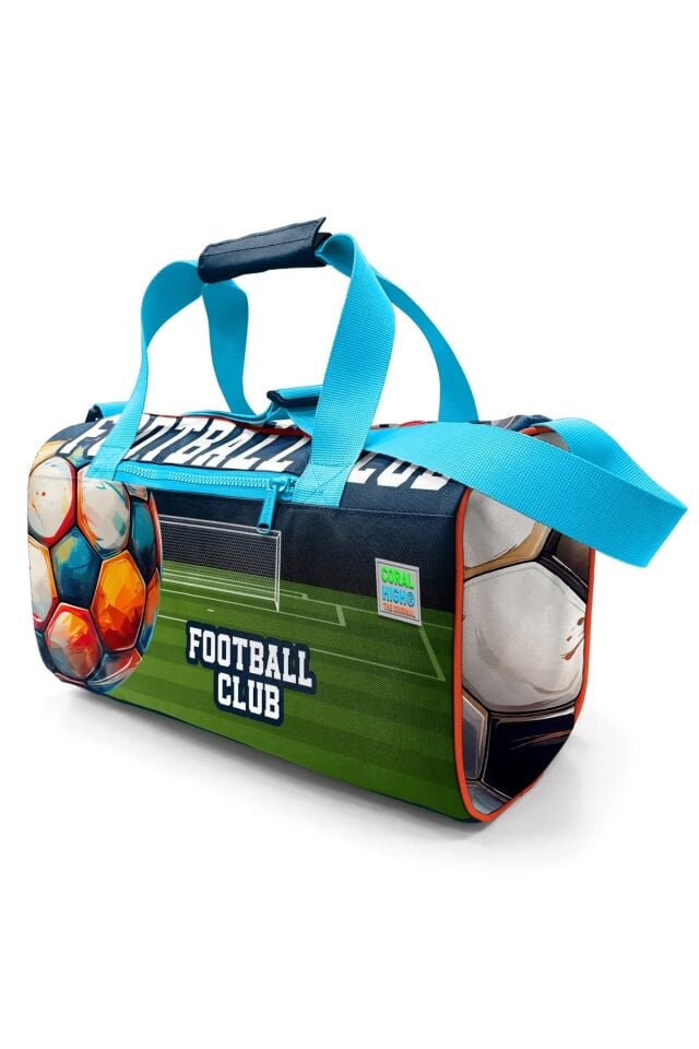 Coral High Lacivert Futbol Desenli Spor Çantası 27525 Adet