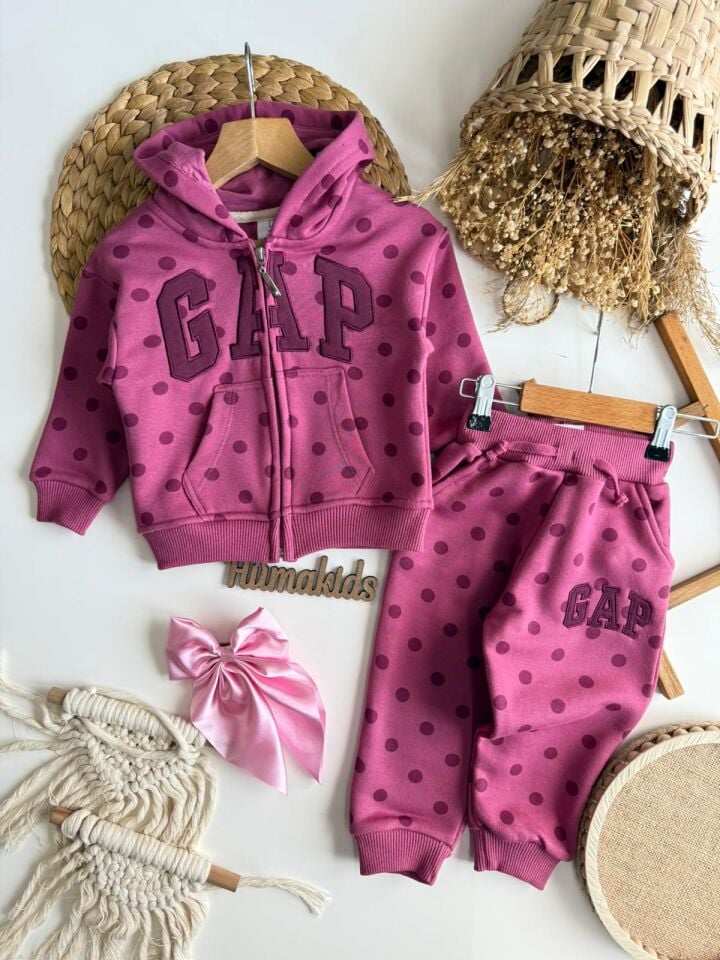 Puantiyeli Fermuarlı Takım 5-6 YAŞ