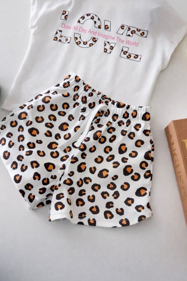 Leopar Baskılı Takım 7-8 YAŞ