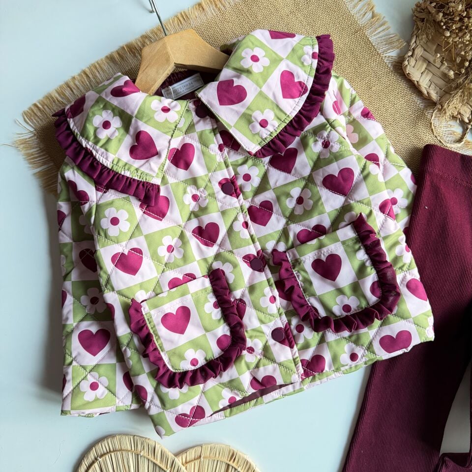 Kapitone Bordo Pembe Takım 4-5 YAŞ