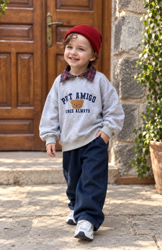 Bear Gömlek Detaylı Takım 9-10 YAŞ