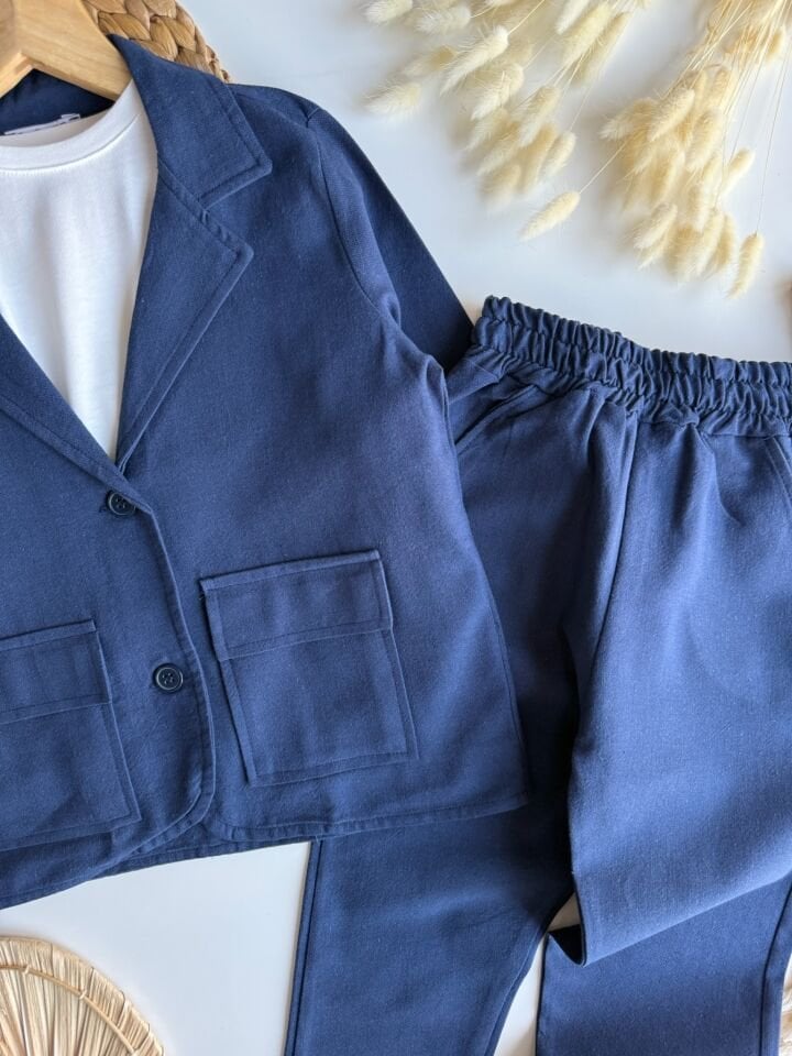 Lacivert Ceketli Takım 9-10 YAŞ