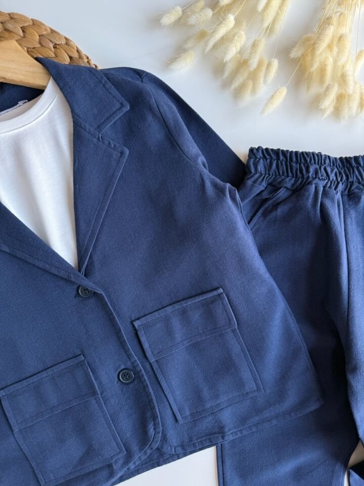 Lacivert Ceketli Takım 9-10 YAŞ