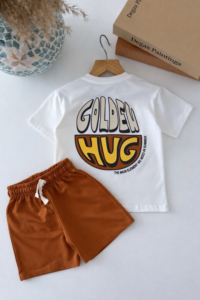 Golden Hug Baskılı Takım 7-8 YAŞ