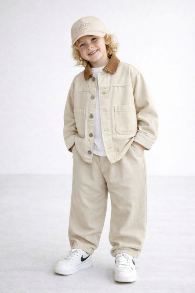 Laciel Kadife Yakalı Ceketli Takım 6-7 YAŞ