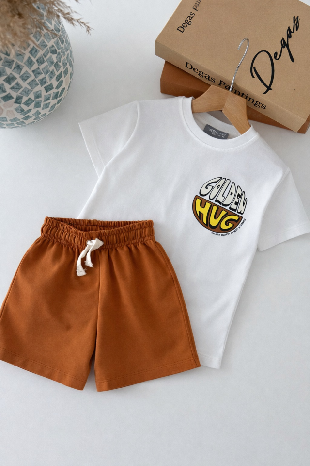 Golden Hug Baskılı Takım 7-8 YAŞ