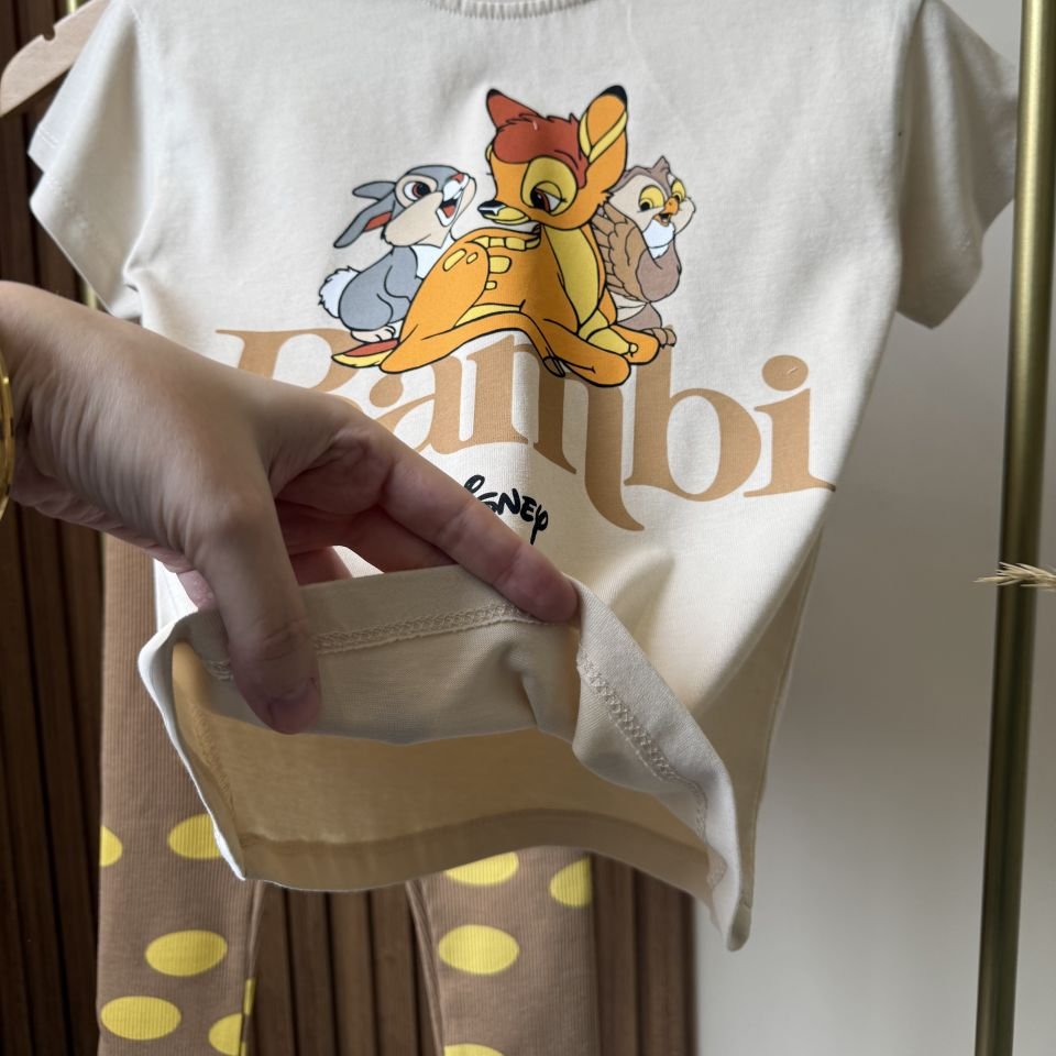 Bambi Baskılı Taytlı Takım