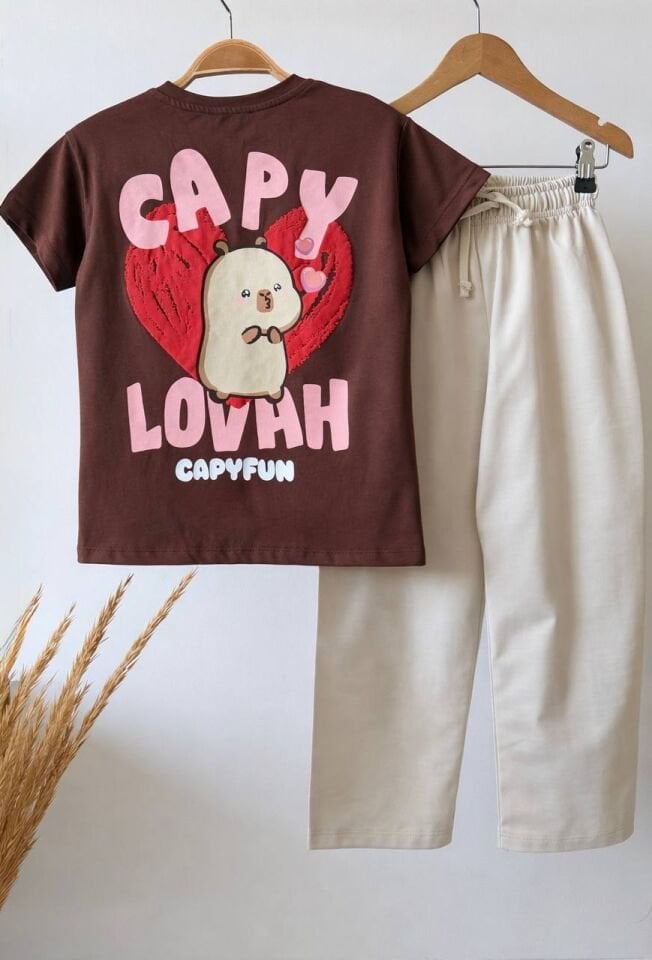 Capypara Baskılı Takım 7-8 YAŞ