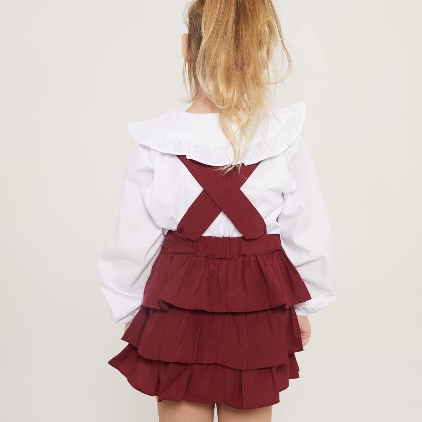 Bordo Etekli Salopet Takım 4-5 YAŞ