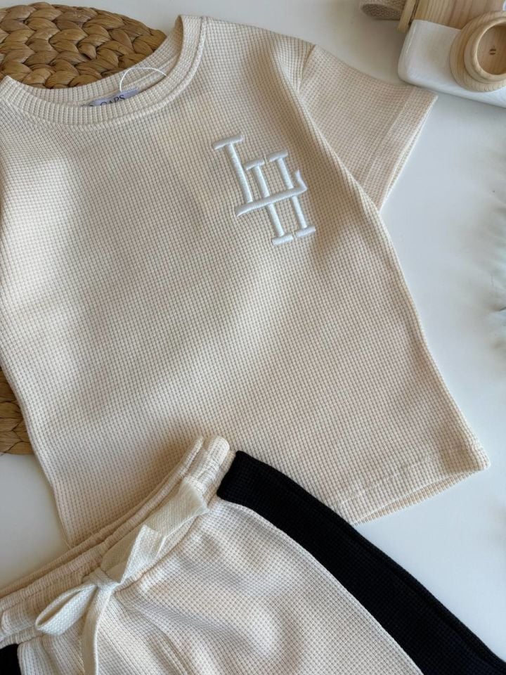 Krem Basic Gofre Takım