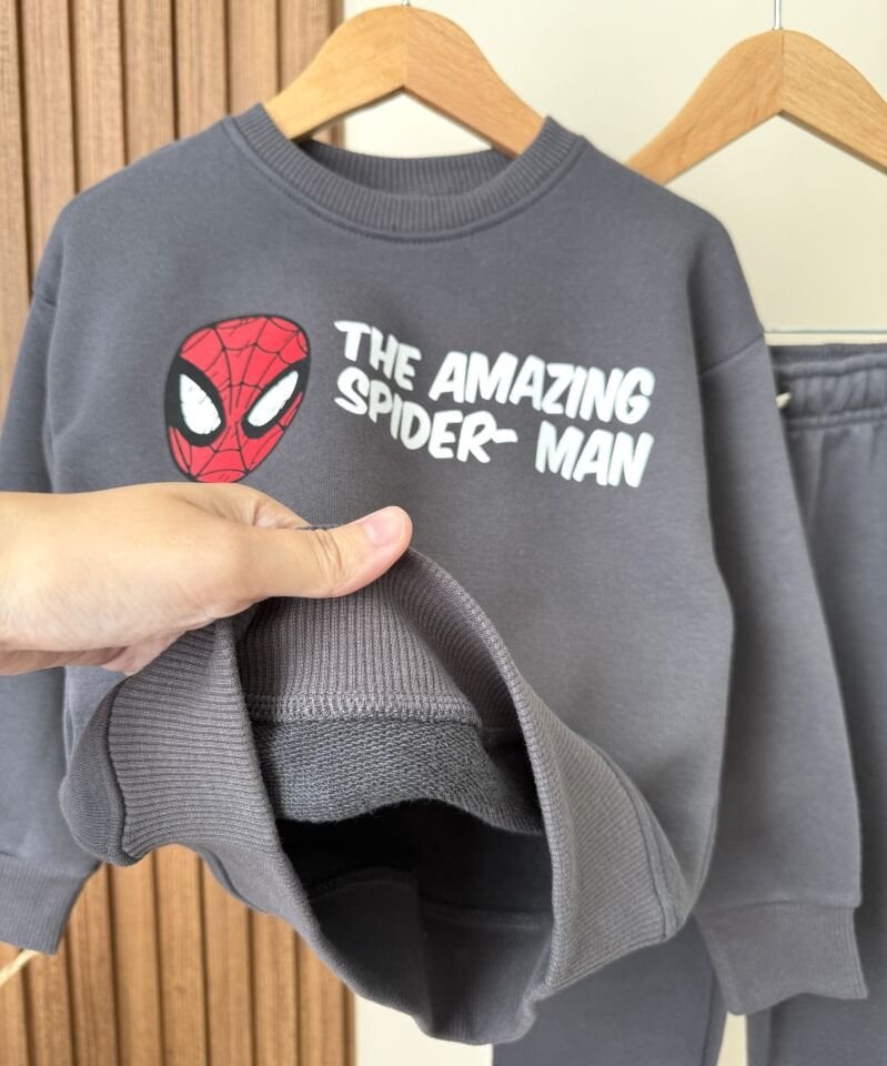 Spiderman Antrasit Takım 2-3 YAŞ