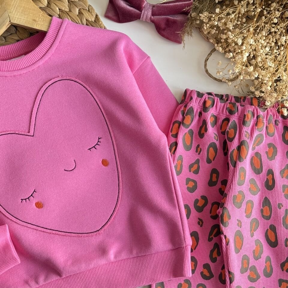 Leopar Baskılı Takım 7-8 YAŞ