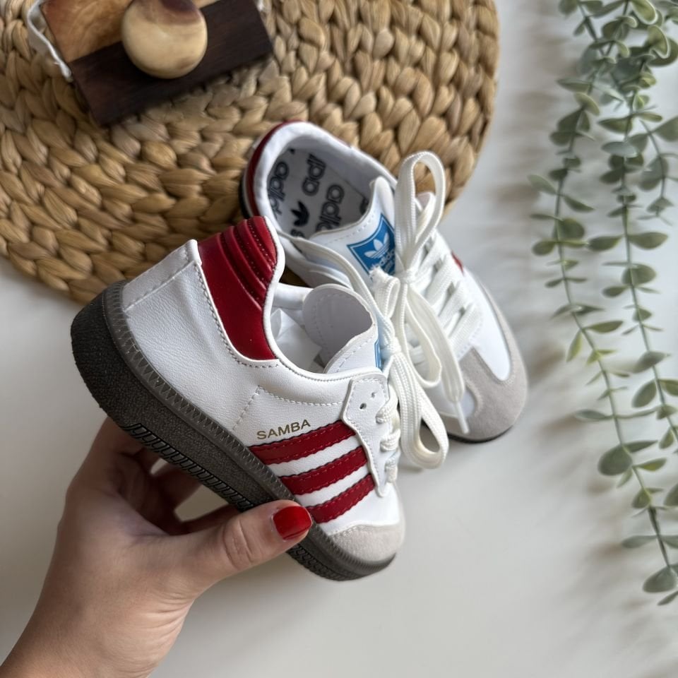 SMB Beyaz-Kırmızı Sneakers