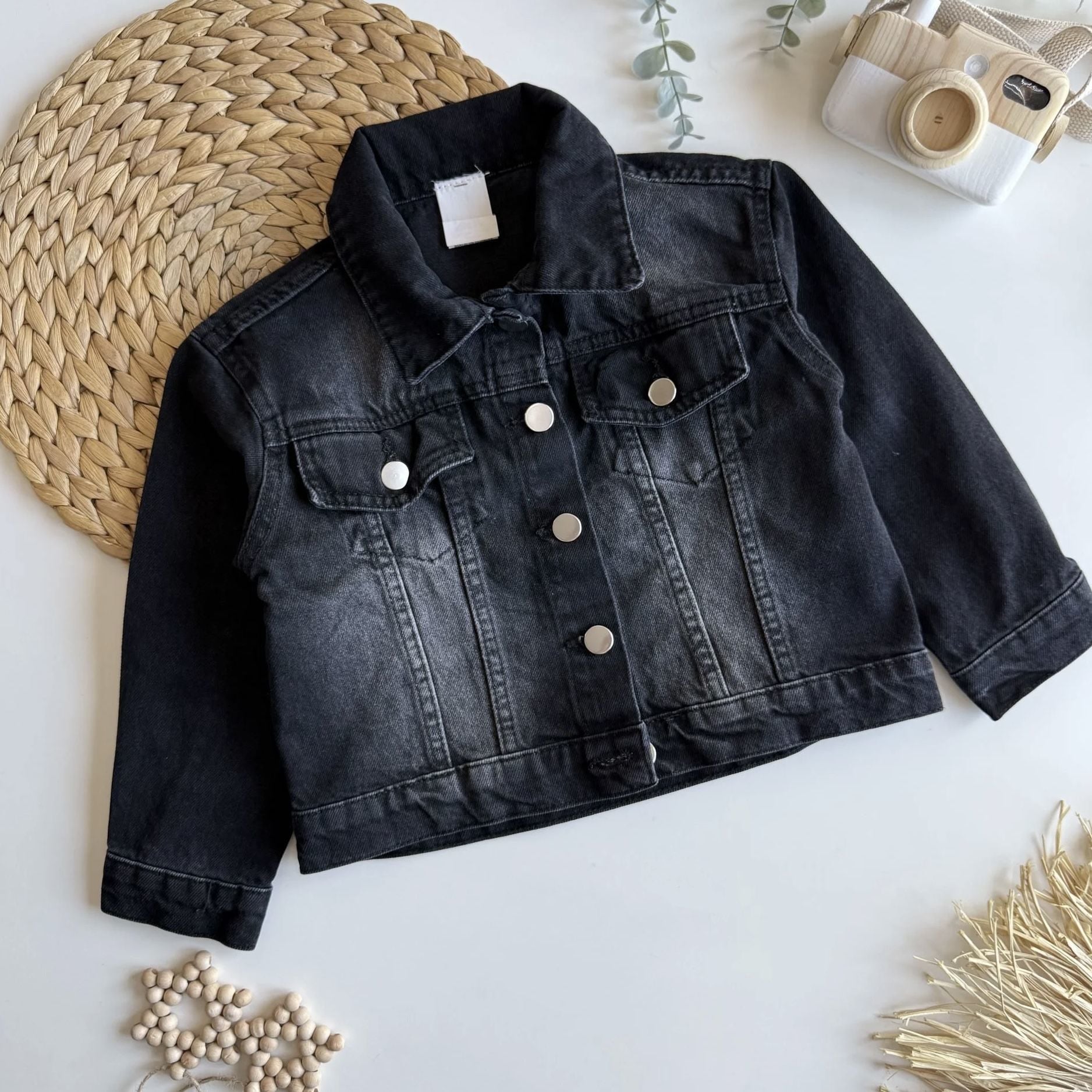 Denim Siyah Ceket 4-5 YAŞ
