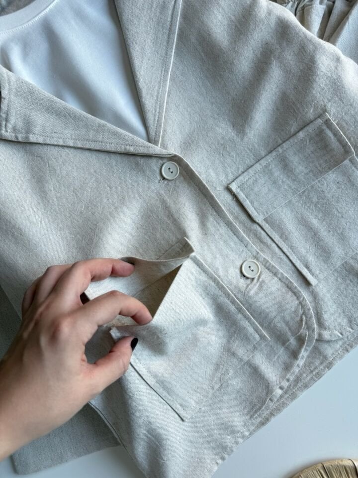 Krem Ceketli Takım 9-10 YAŞ