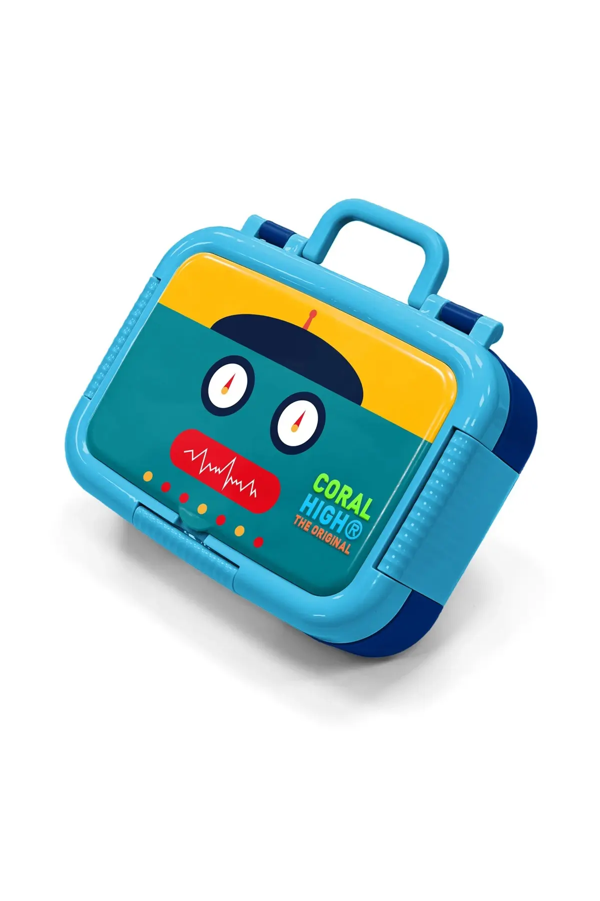 Coral High Kids Lacivert Robot Desenli Paslanmaz Çelik Beslenme Kabı 39223 Adet