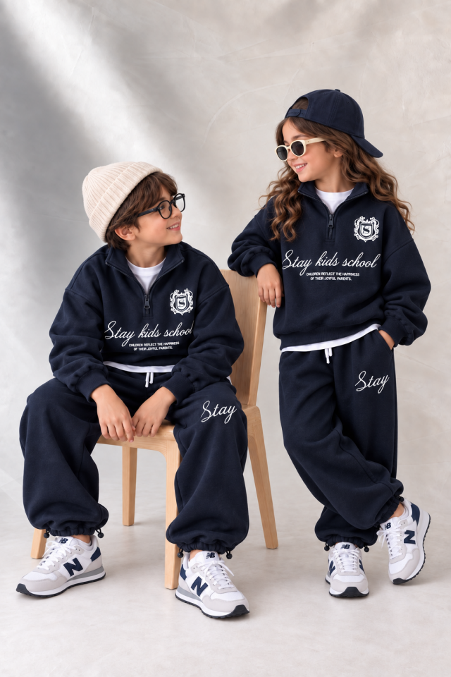 Lacivert Dik Yaka Takım 9-10 YAŞ