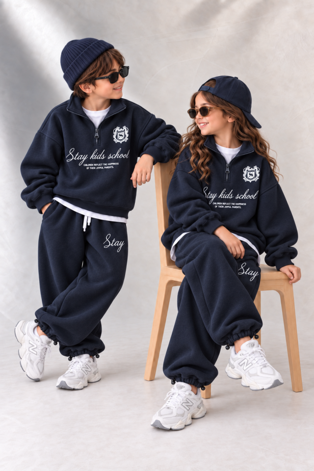 Lacivert Dik Yaka Takım 9-10 YAŞ