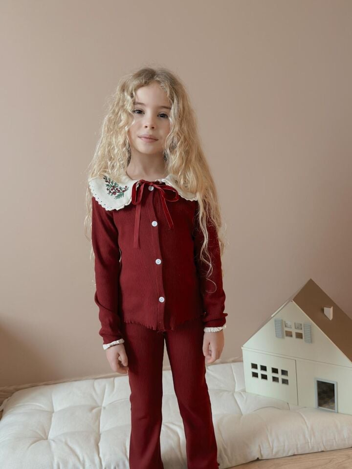 Bebe Yaka Bordo Takım 9-10 YAŞ