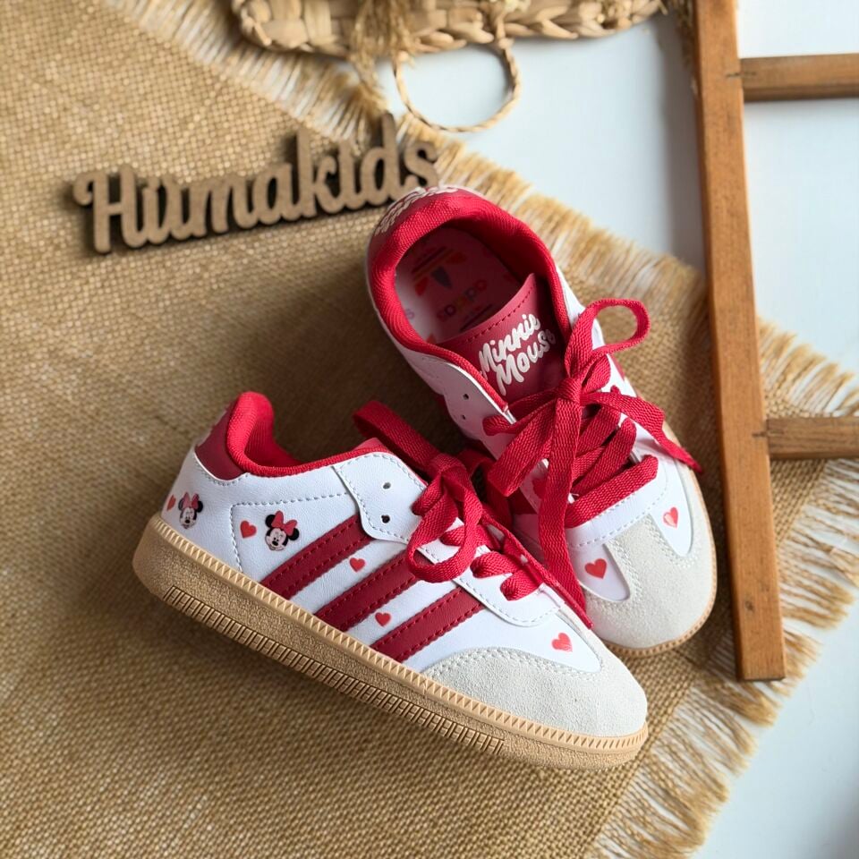 Kırmızı Minnie Baskılı Ayakkabı 24