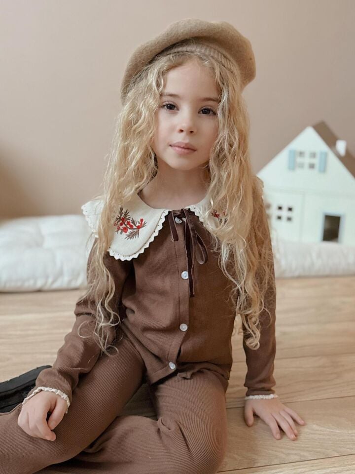 Bebe Yaka Kahve Takım 9-10 YAŞ