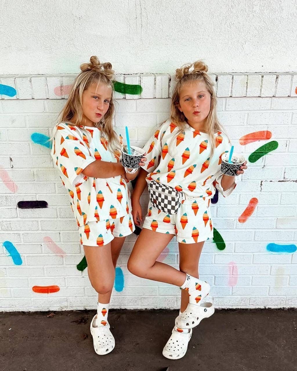 İce Cream Baskılı Takım 4-5 YAŞ