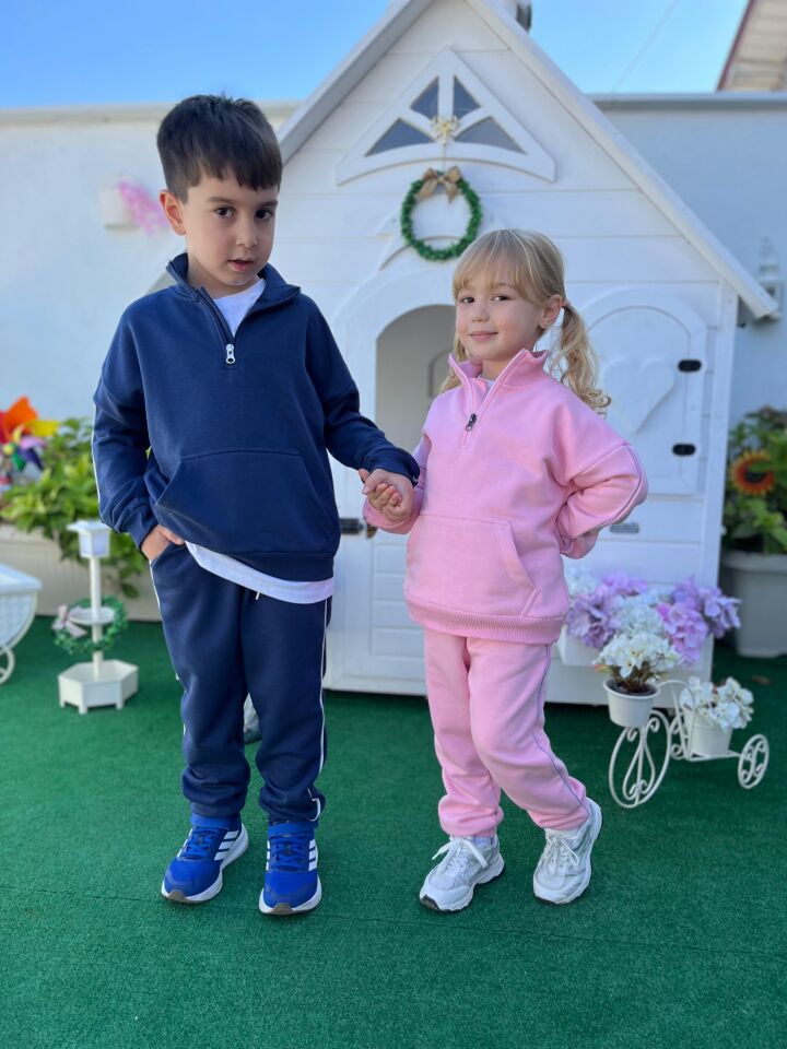 3 İplik Pembe Takım