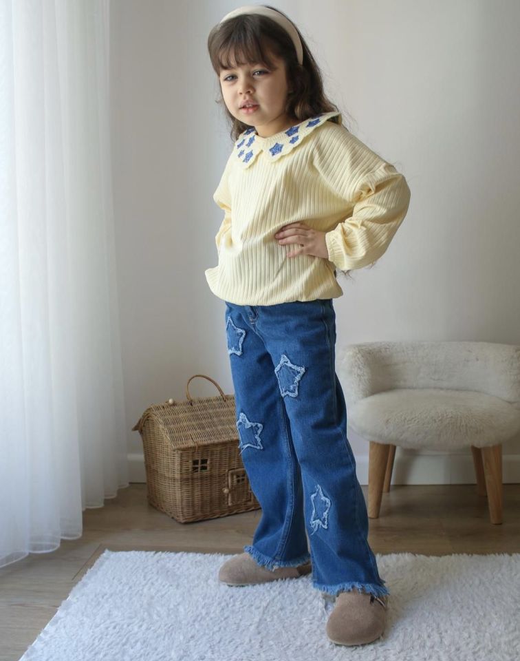 Yıldızlı Denim Takım