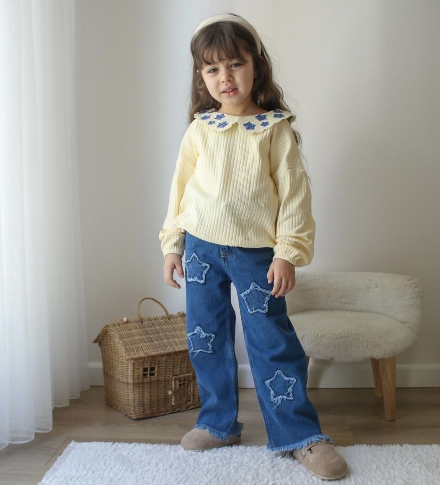 Yıldızlı Denim Takım
