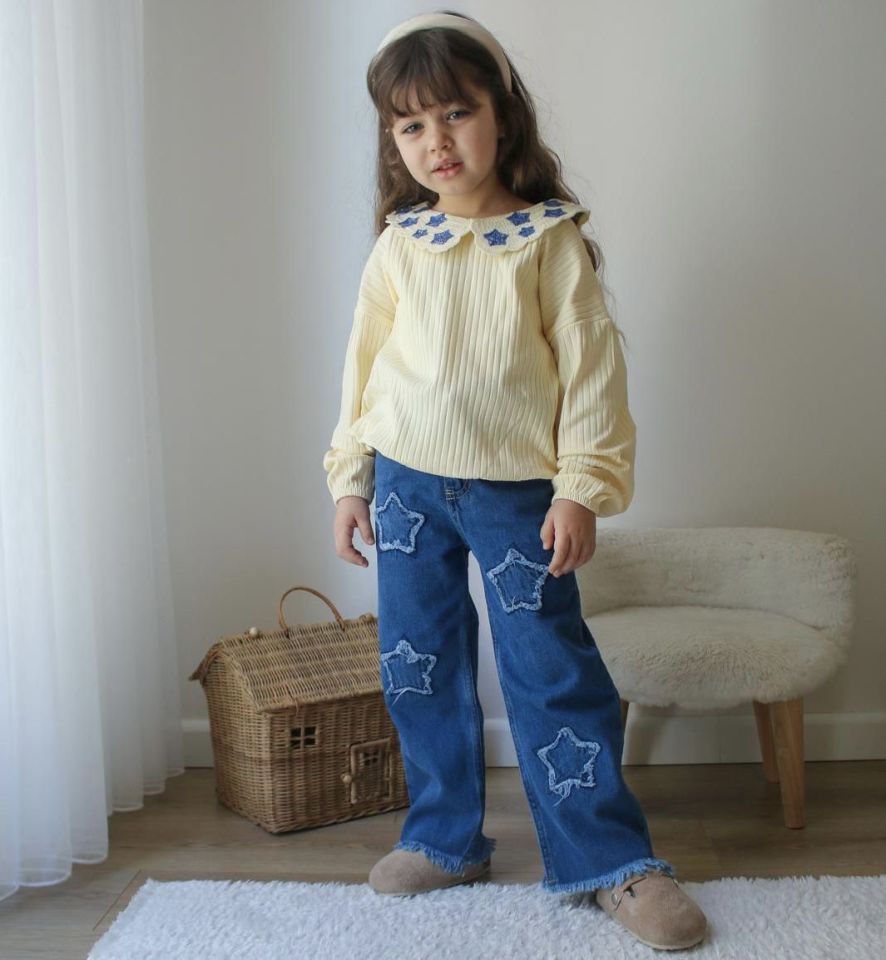 Yıldızlı Denim Takım