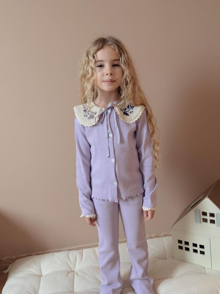 Bebe Yaka Lila Takım 9-10 YAŞ