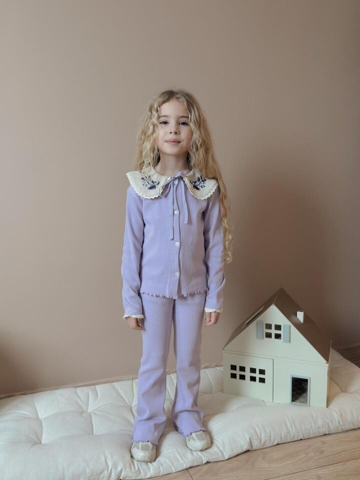 Bebe Yaka Lila Takım 9-10 YAŞ